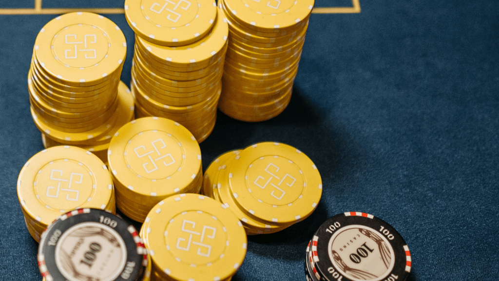 Stack of casino chips