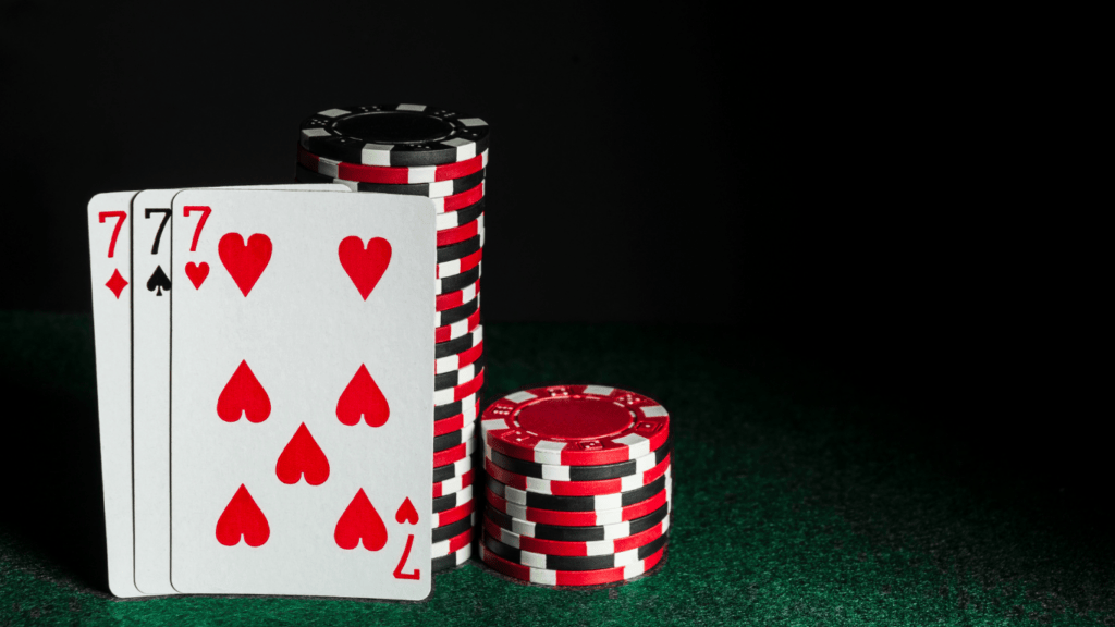 Casino chips and cards 