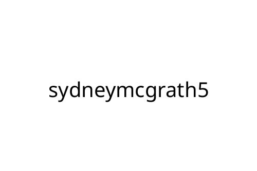 sydneymcgrath5