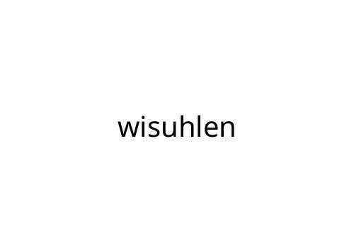 wisuhlen