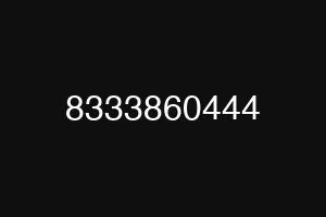 8333860444