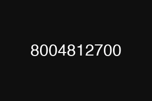 8004812700